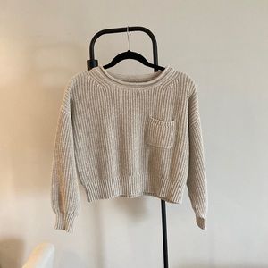 100% cotton crewneck sweater